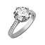 Anillo plata con piedra moissanite diamante de Brizzling BMR 064 talla 14